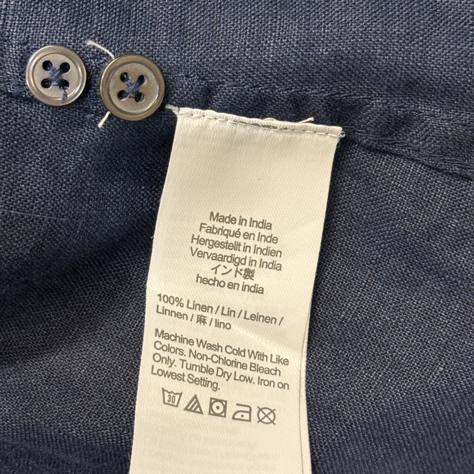 J. Crew Baird McNutt Women Irish Linen Slim Shirt Top Size 12T 12 Tall C130 -19