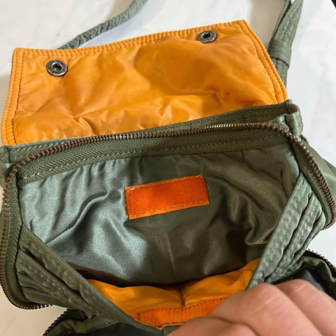 Porter Yoshida Tanker Shoulder Bag Sage Green Nylon Small Approx 7.9×5.1in Japan