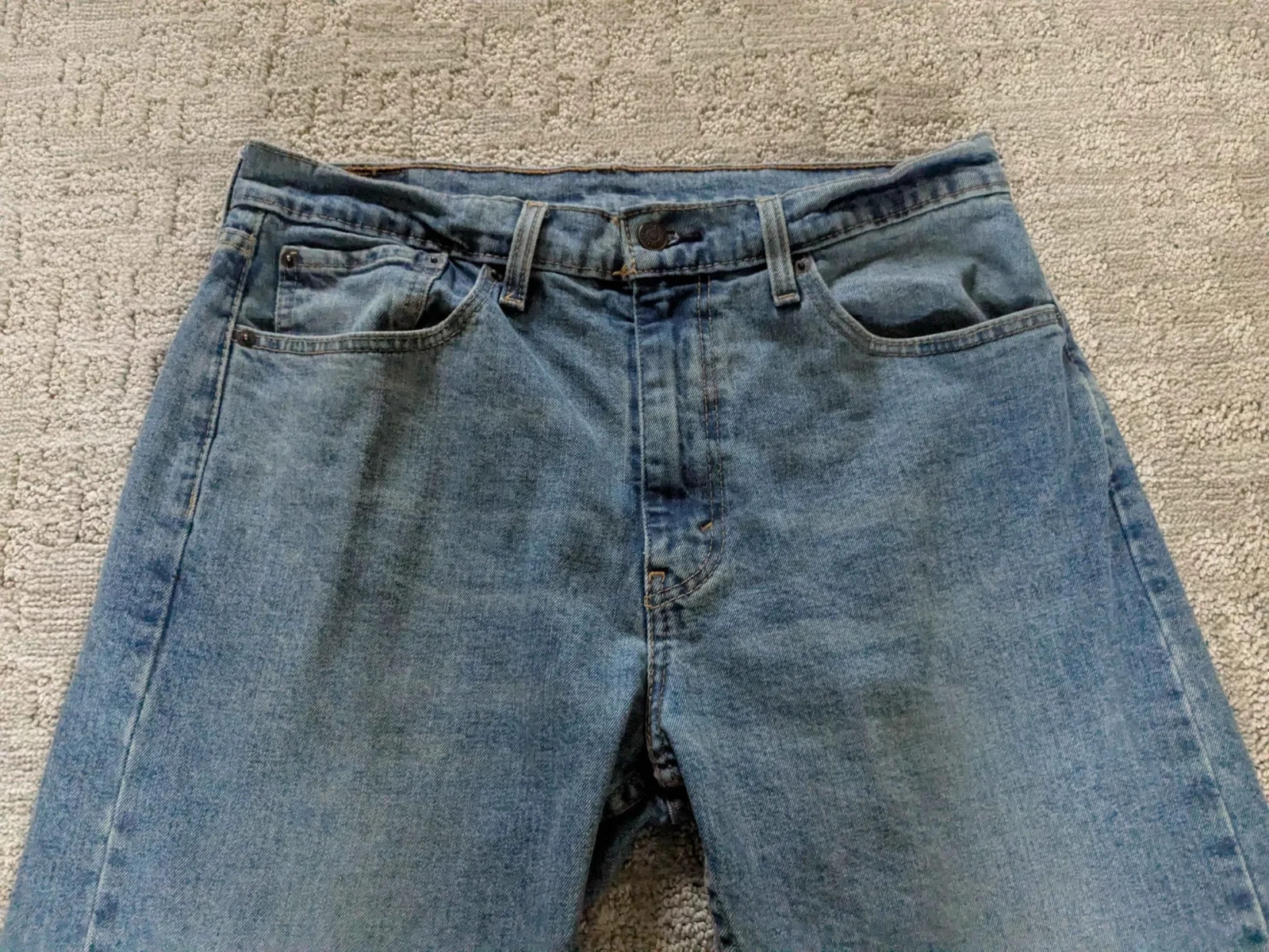 Levi’s Strauss Men’s Classic 505 Series Blue Denim Straight Leg Jeans Size 34/29