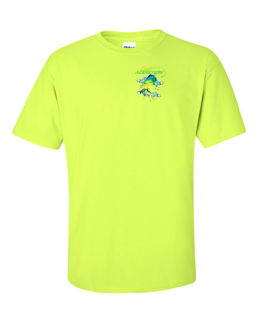 Salt Addiction Saltwater Dolphin Fishing Short Sleeve T Shirt Mahi Mahi Ocean