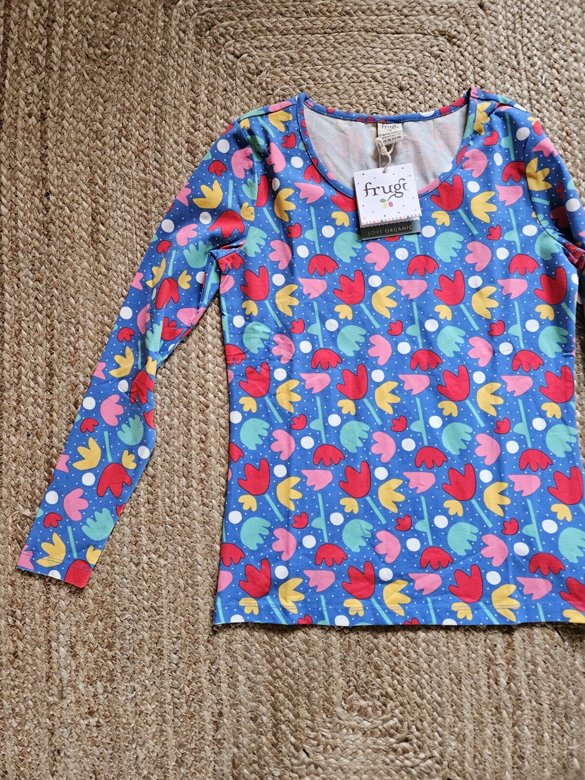 Frugi. Adult Top. UK 10. Brand New With Tags. Multicoloured. Organic Cotton
