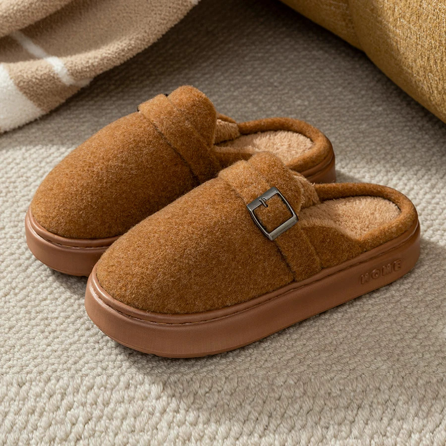Winter Women’s Indoor Slippers Warm Soft Soled Comfortable Outdoor Non Slip Suit