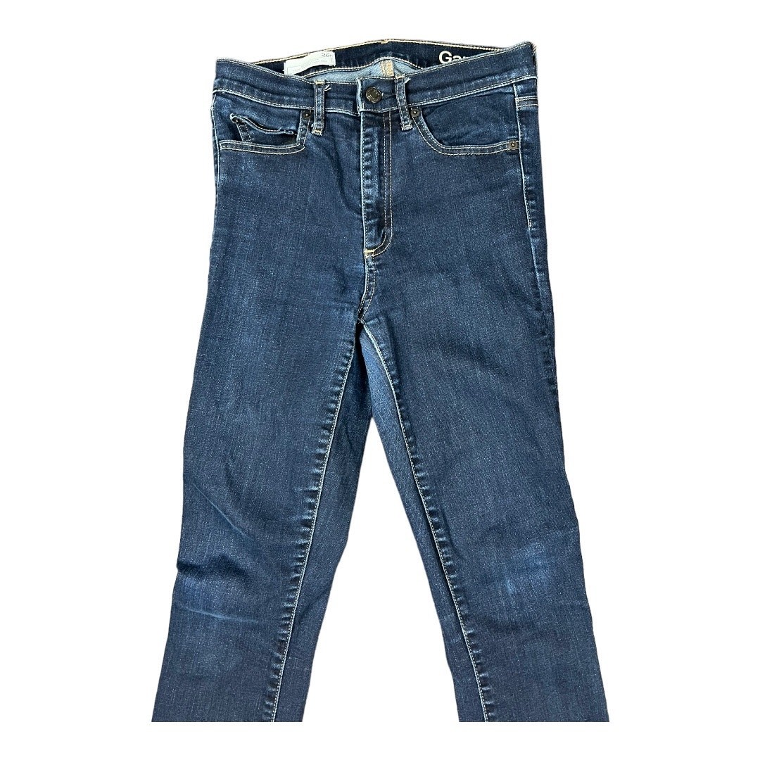 Gap Resolution high Rise Skinny Jeans 26 Dark Wash Indigo