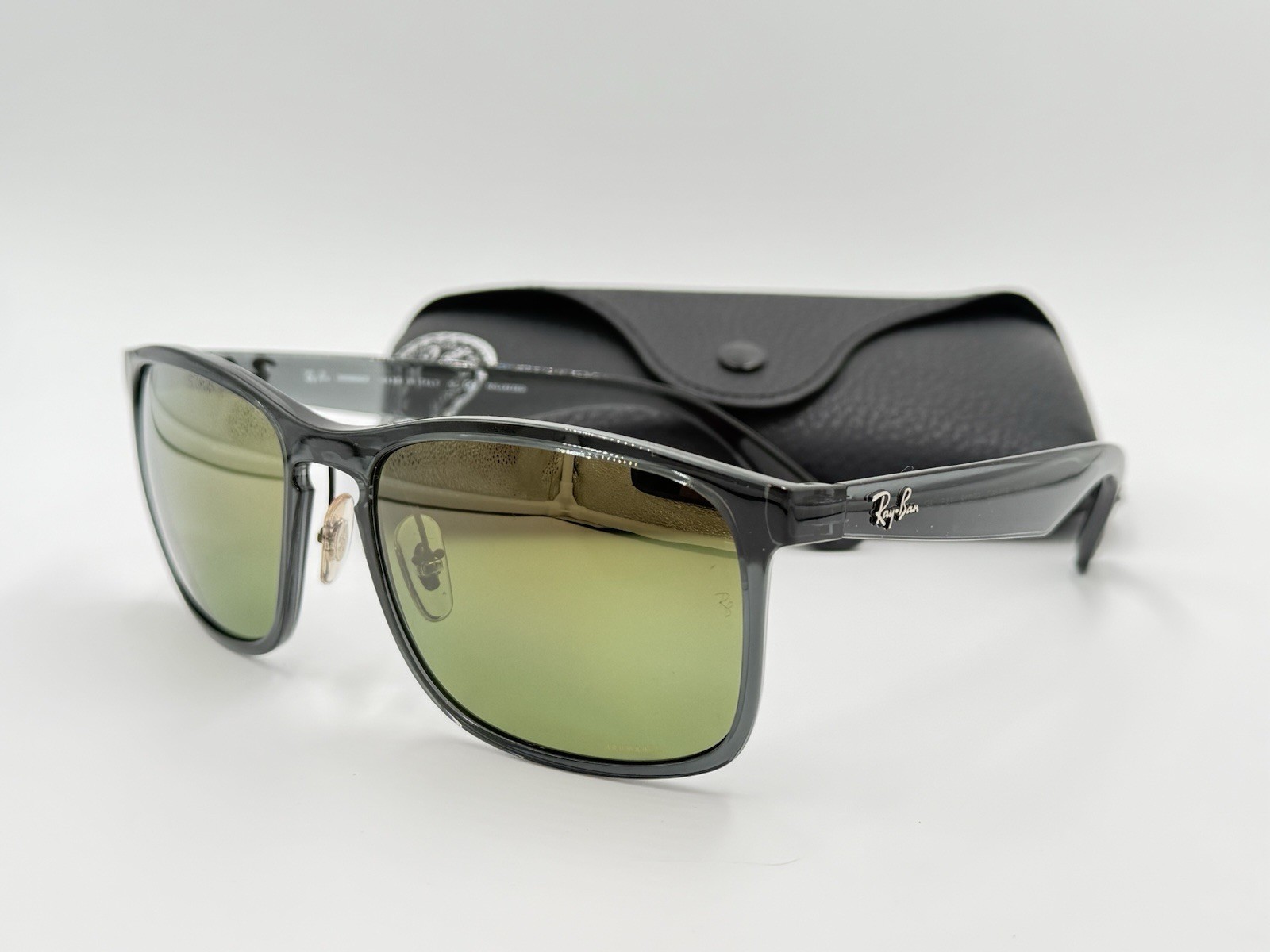 Ray Ban RB4264 876/6O POLARIZED Green Mirror CHROMANCE / Grey AUTHENTIC ITALY