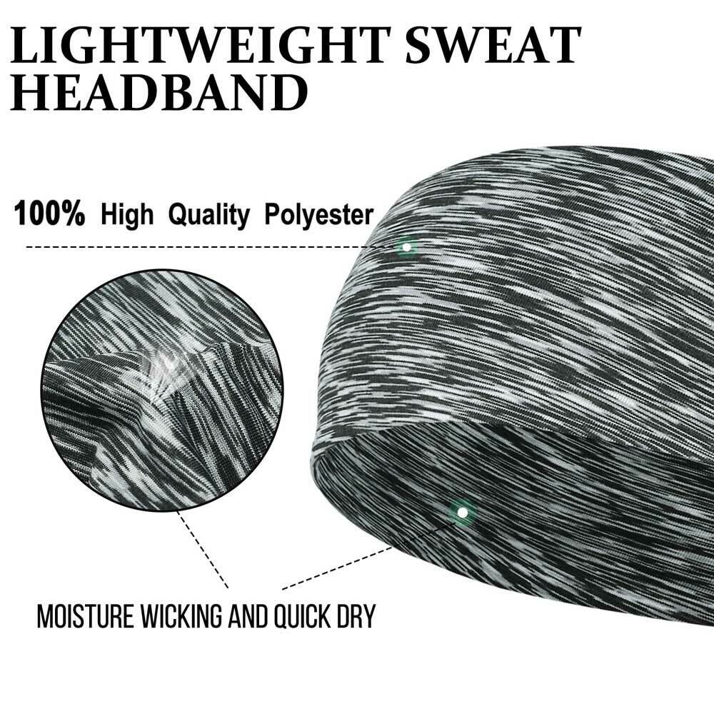 1/3/5pcs Men Women Sweat Band Elastic Running Sport Non Slip Athletic Headband