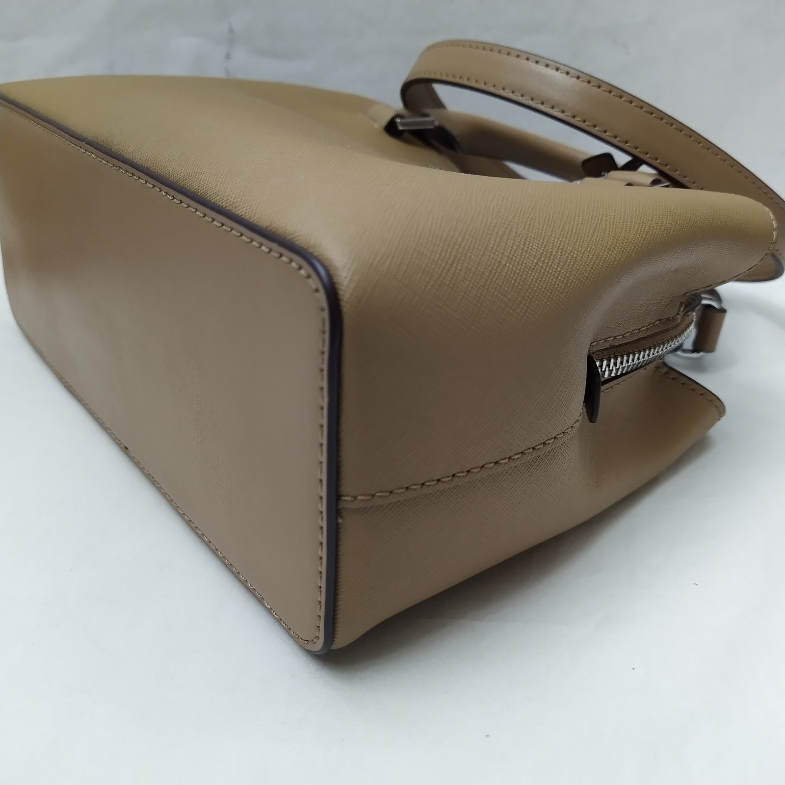 Michael Kors Savannah Brown Leather Double Handles Satchel Bag – NWT