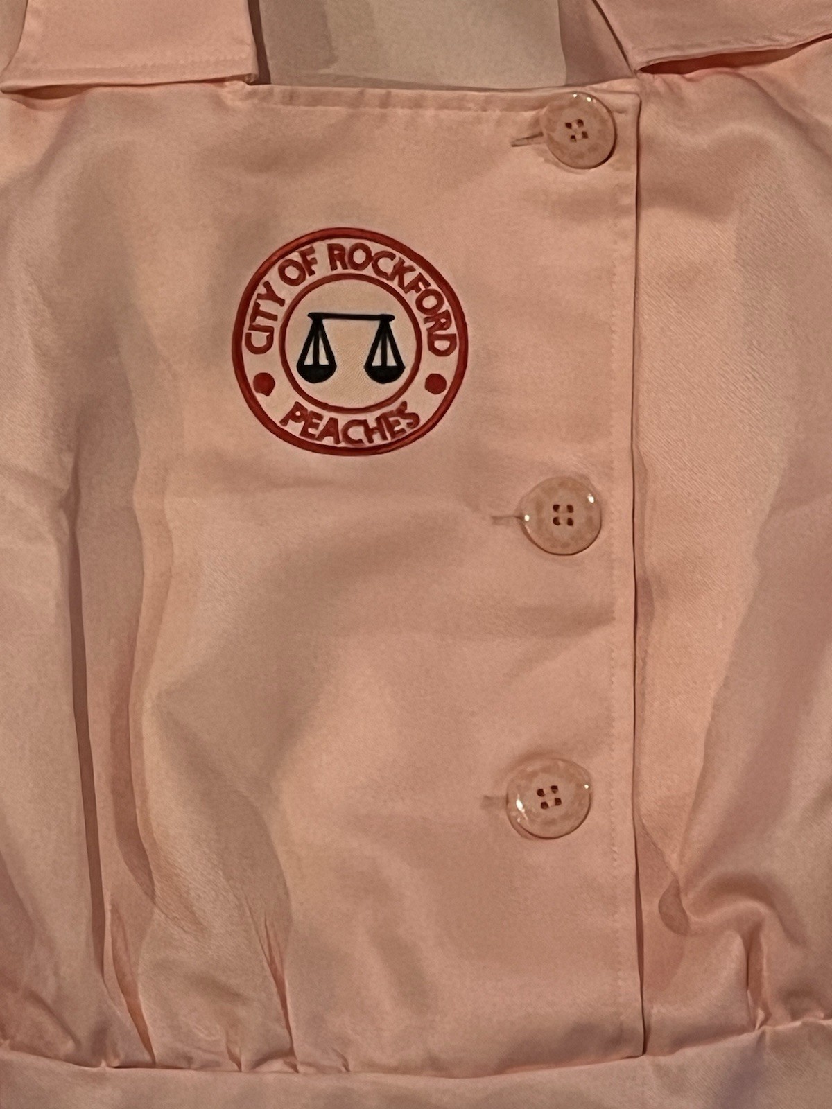 Rockford Peaches Women’s Hat & Costume Baseball Uniform ⚾️ Size XXL NEW
