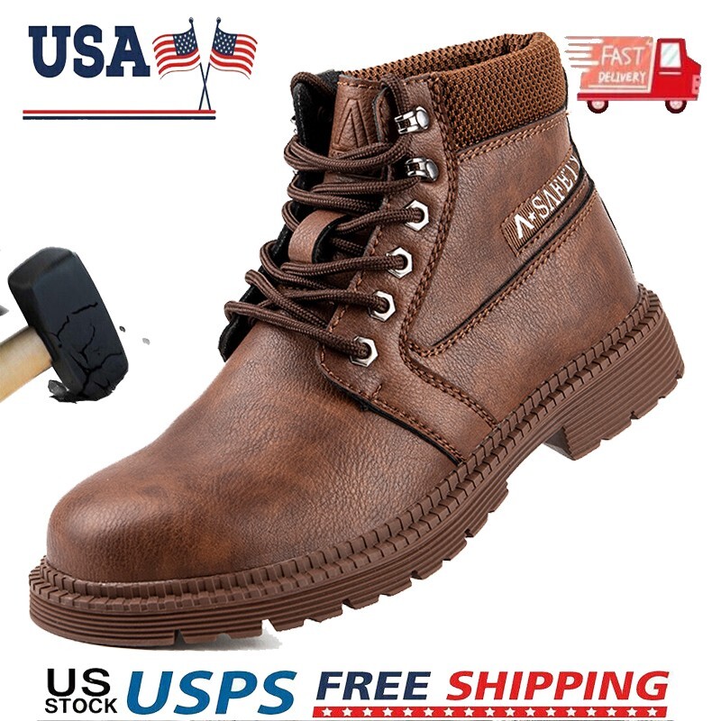 Waterproof Work Boots Mens Safety Shoes Steel Toe Botas De Trabajo Para Hombre