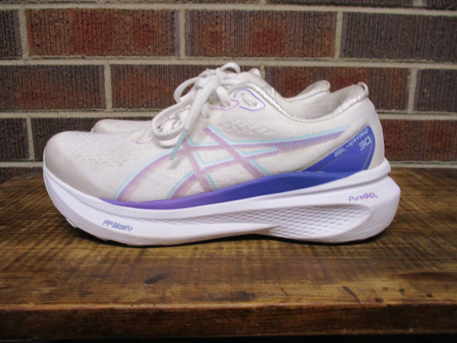 ASICS Womens Gel Kayano 30 White 1012B357 Running Athletic Shoes Sneakers Size 7