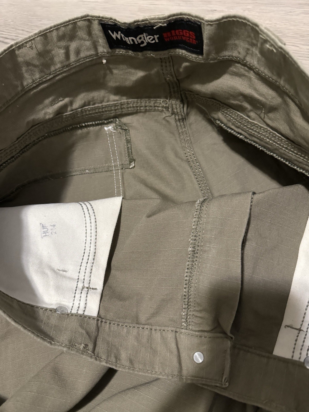 Wrangler Riggs Ripstop Work Pants Mens 36×34 Carpenter Utility Hammer Loop NWOT