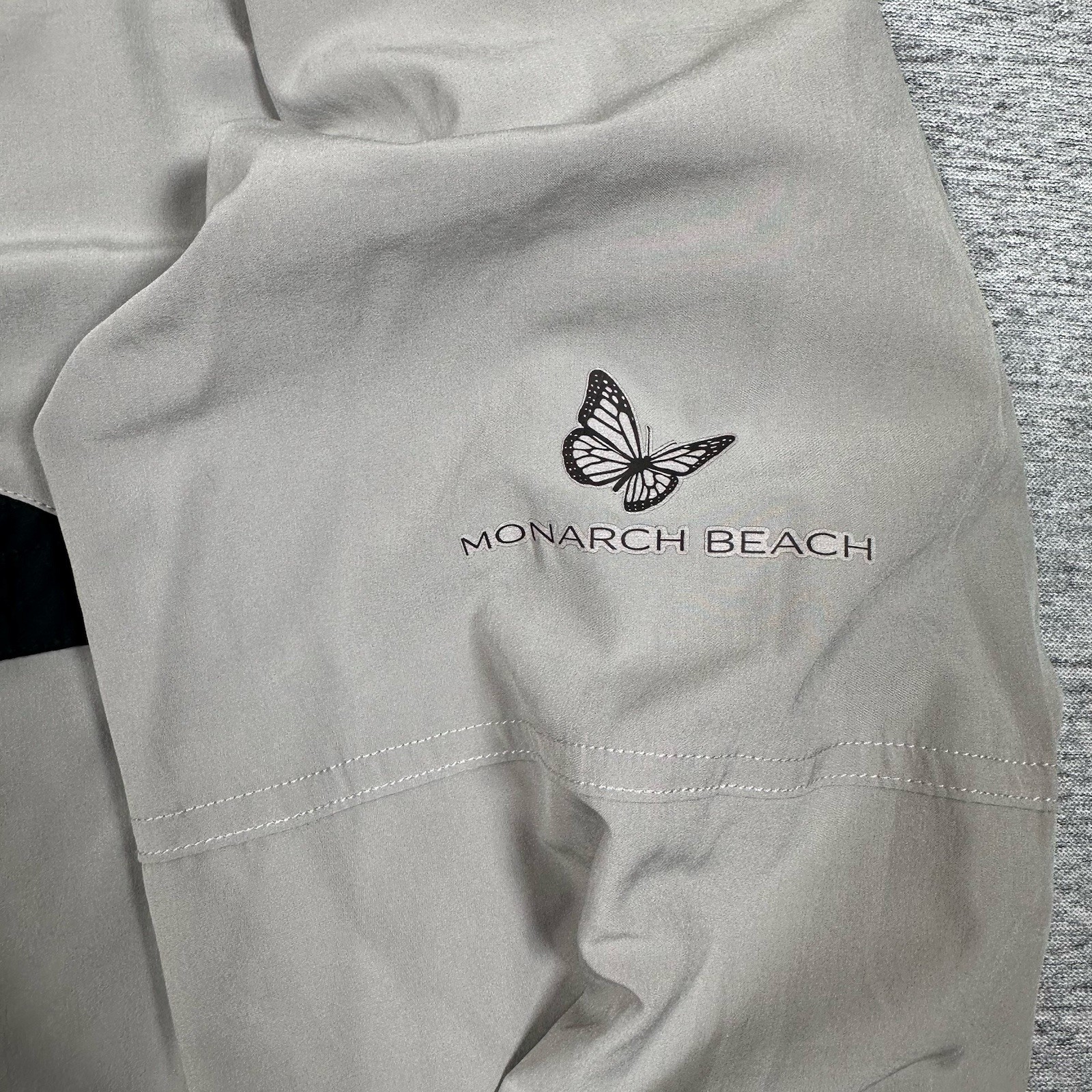 Municipal Sport Utility Jacket Mens XXL Gray 1/4 Zip Hooded Monarch Beach Golf