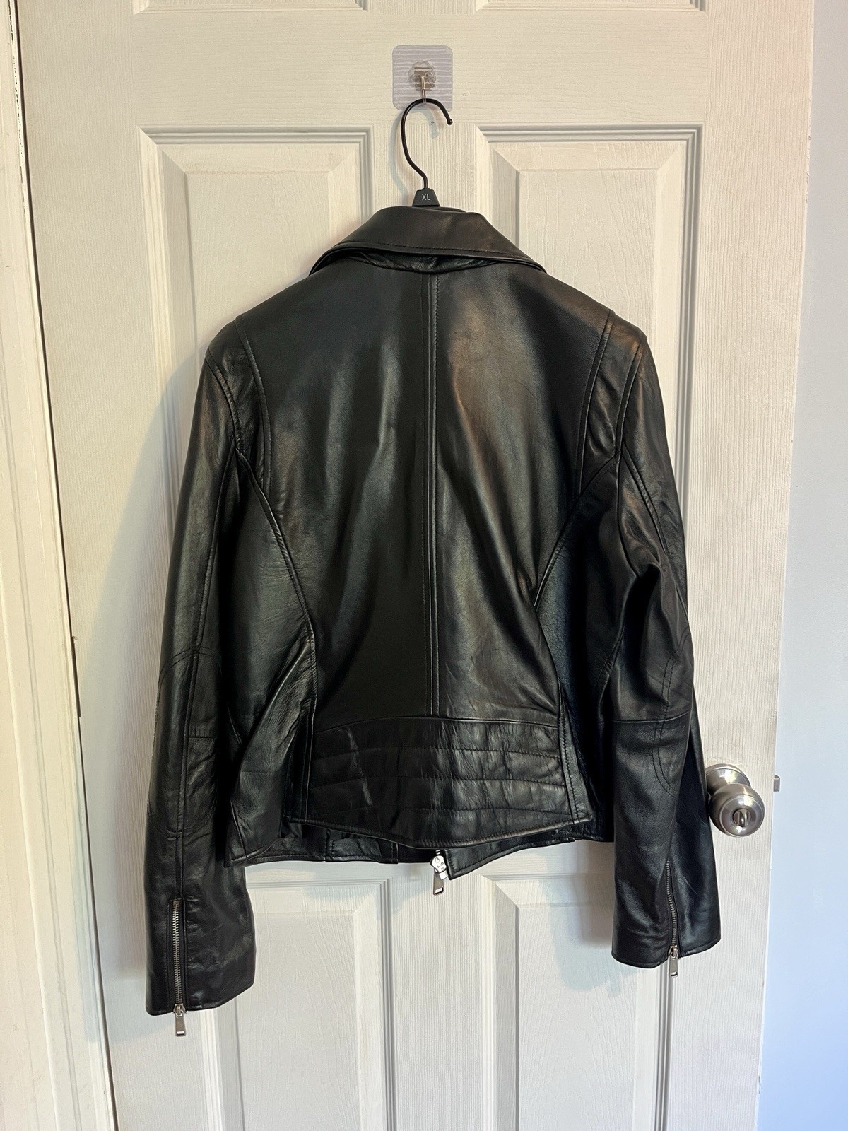 NEW Women’s Black Genuine Leather Wilson’s Bomber Jacket Size XL