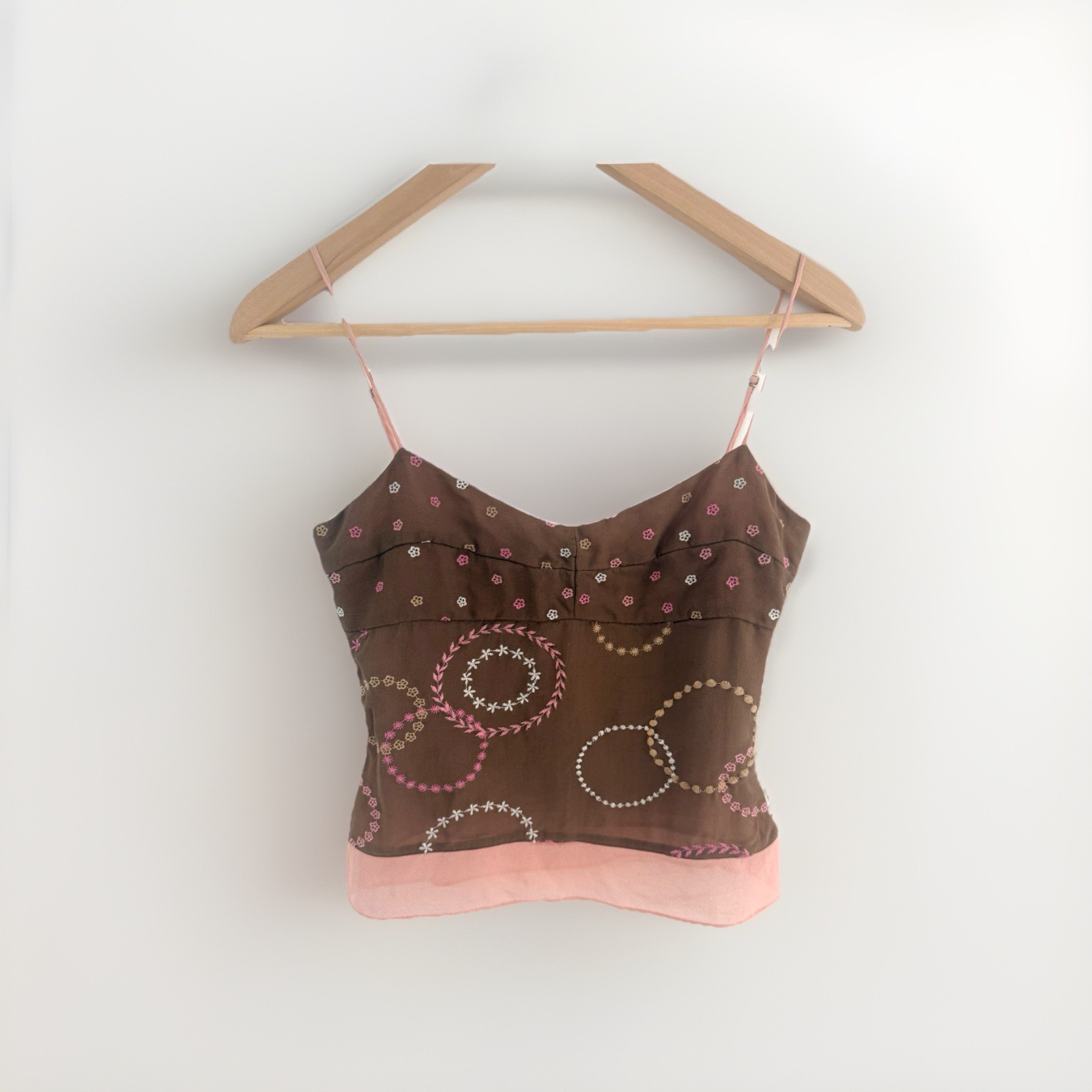 Brown & Pink Cami ASO Rachel Green in Friends Finale CHECK DESCRIPTION
