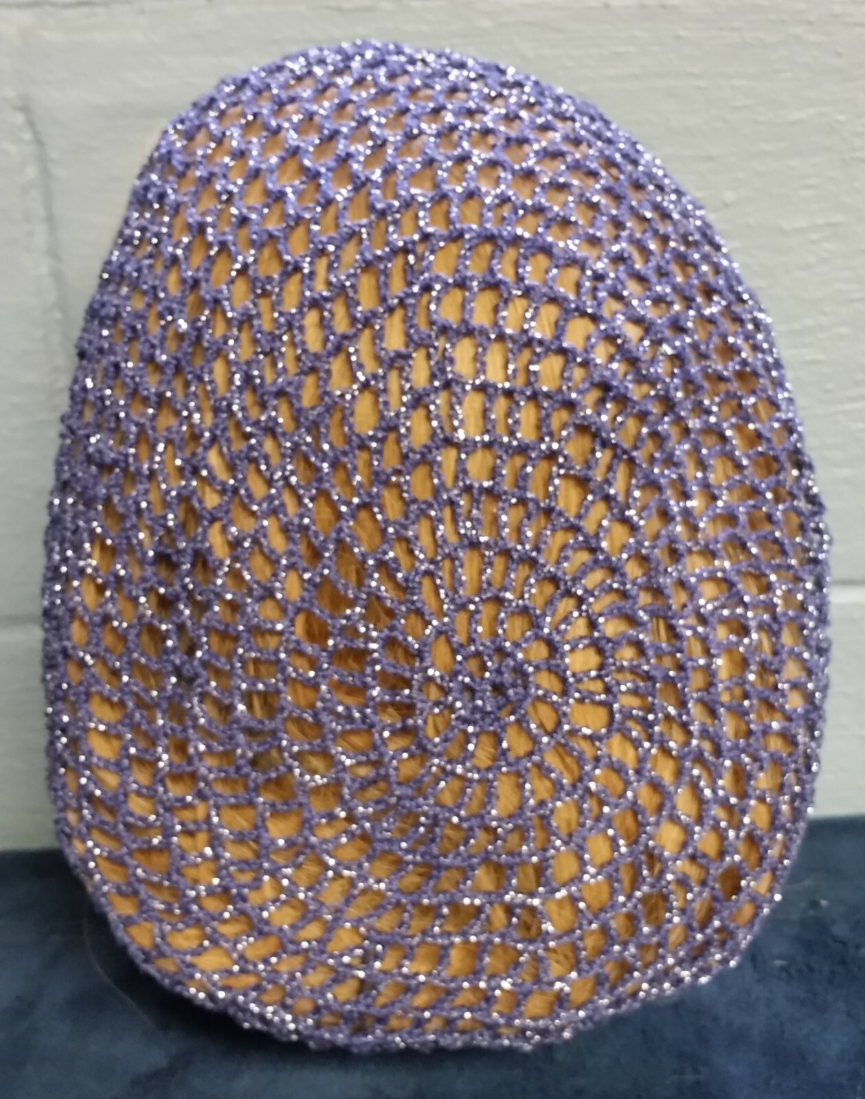 Metallic/Cotton Hair Snood – Hand Crocheted – Made to Last