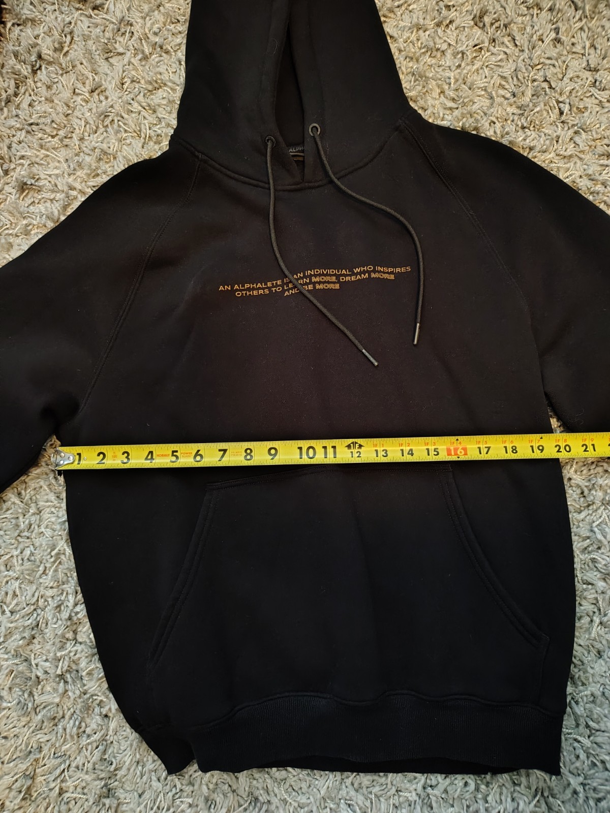 Alphalete Statement Hoodie Pre-owned Excellent Medium