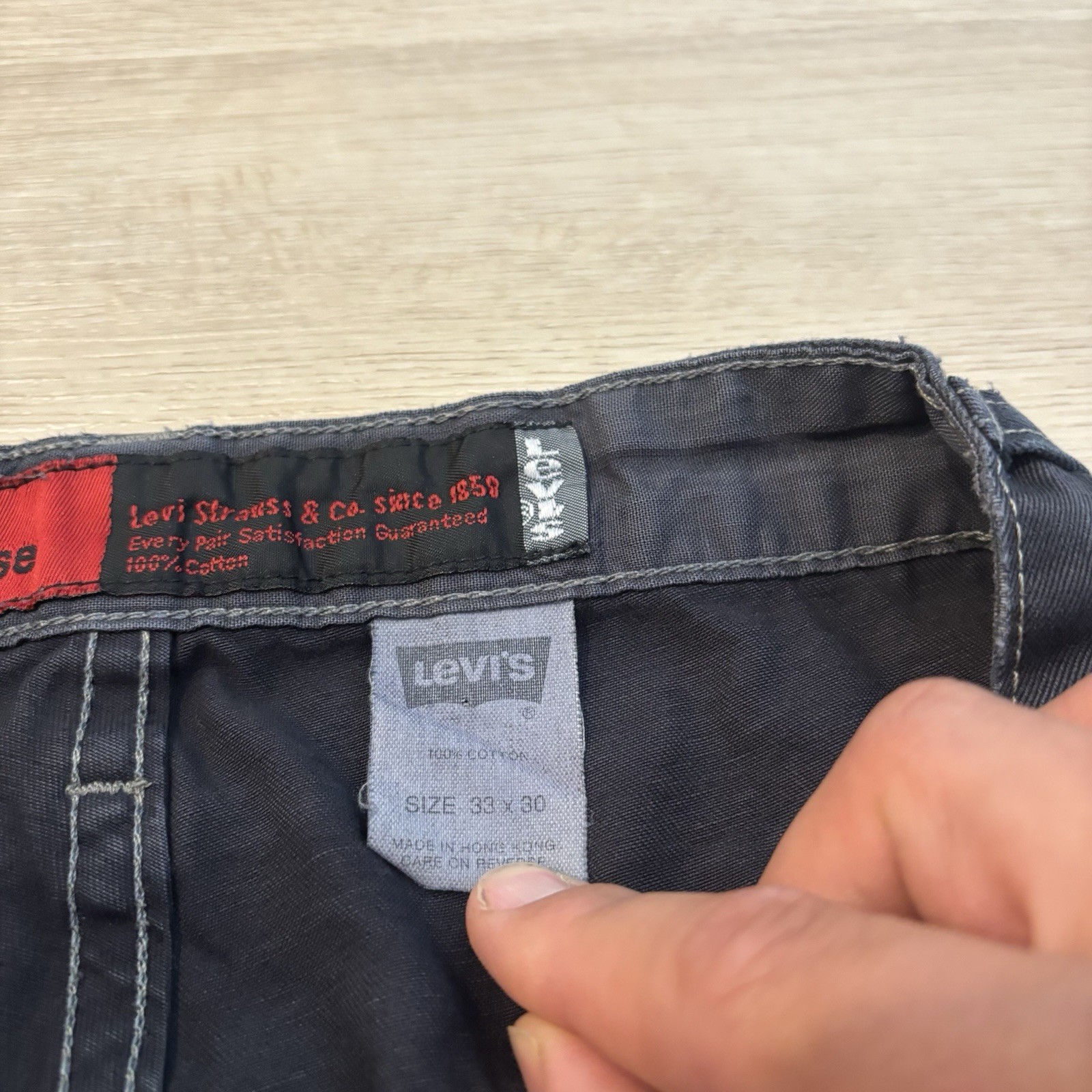 Vintage Levi Silvertab Loose Fit Jeans Men’s TAG 33×30 Gray Actual 30×29 *