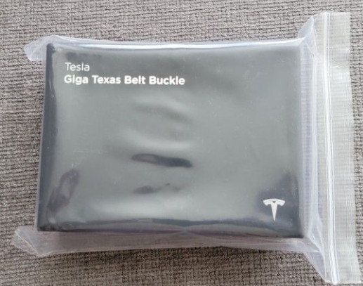Tesla Giga Texas Silver Belt Buckle New In Box – Retail 220