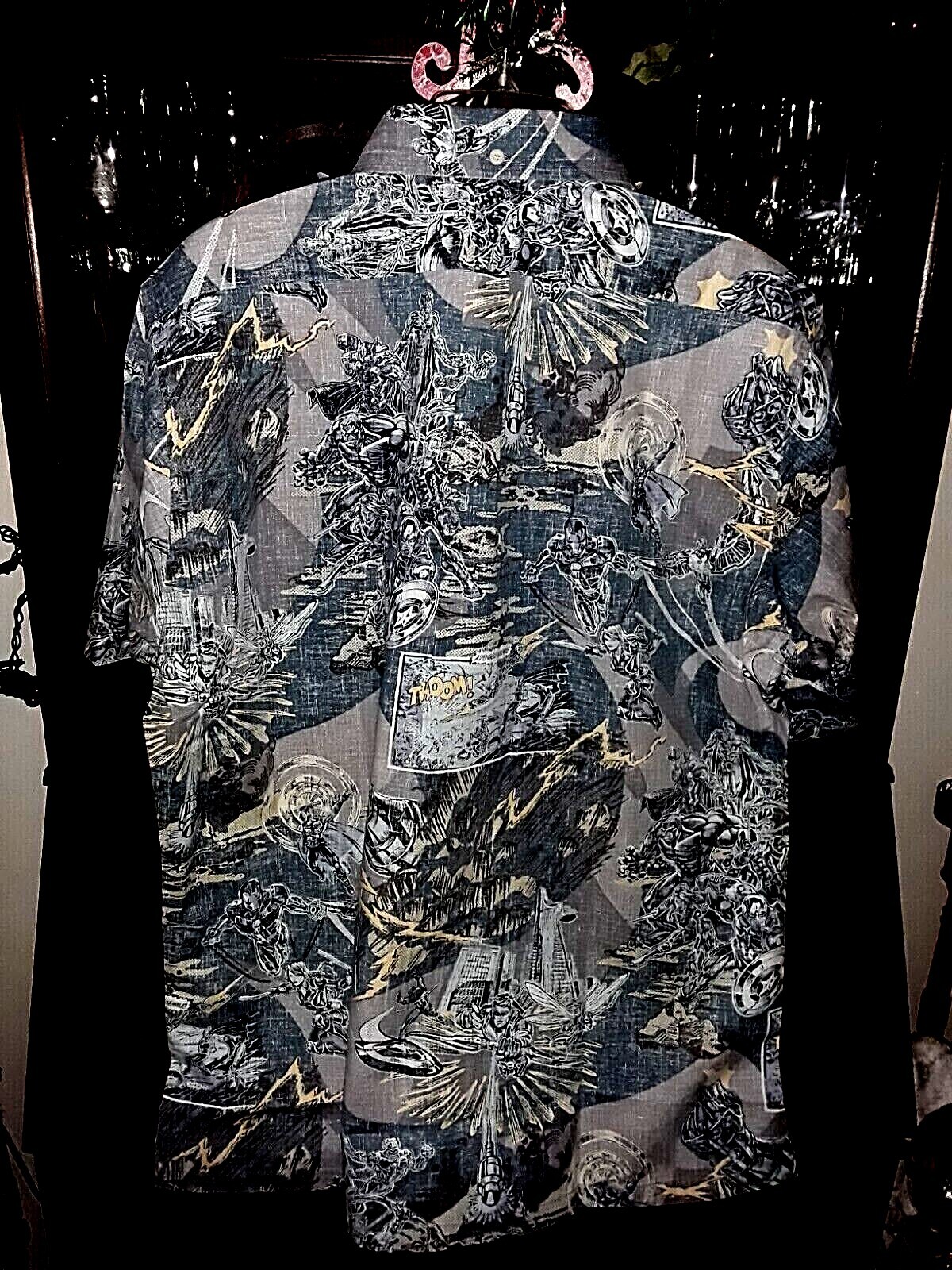Reyn Spooner Men’s MARVEL AVENGERS AS CLSC BT Full Button Slate Shirts