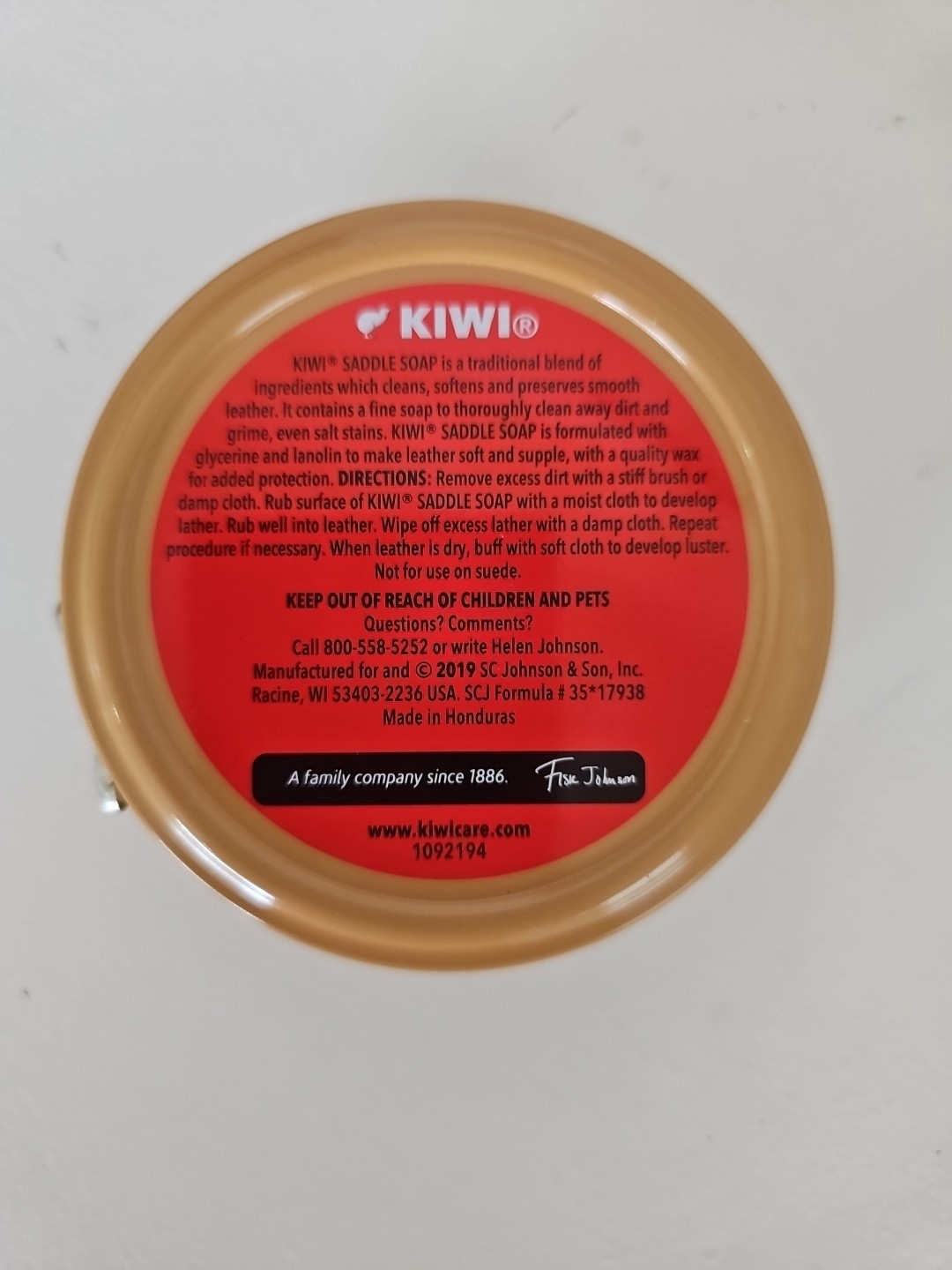 4 Count KIWI Smooth Leather SADDLE SOAP Dirt Grime Stain Cleaner 88g