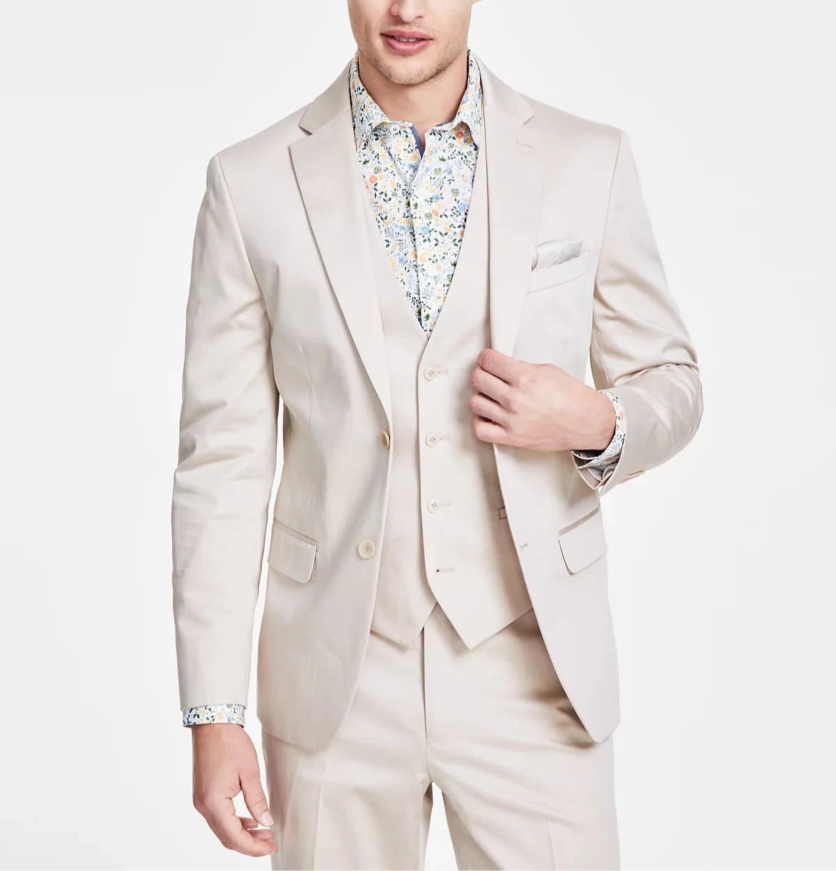 Bar III Men’s Slim-Fit Cotton Stretch Solid Suit Jacket 5C 3077