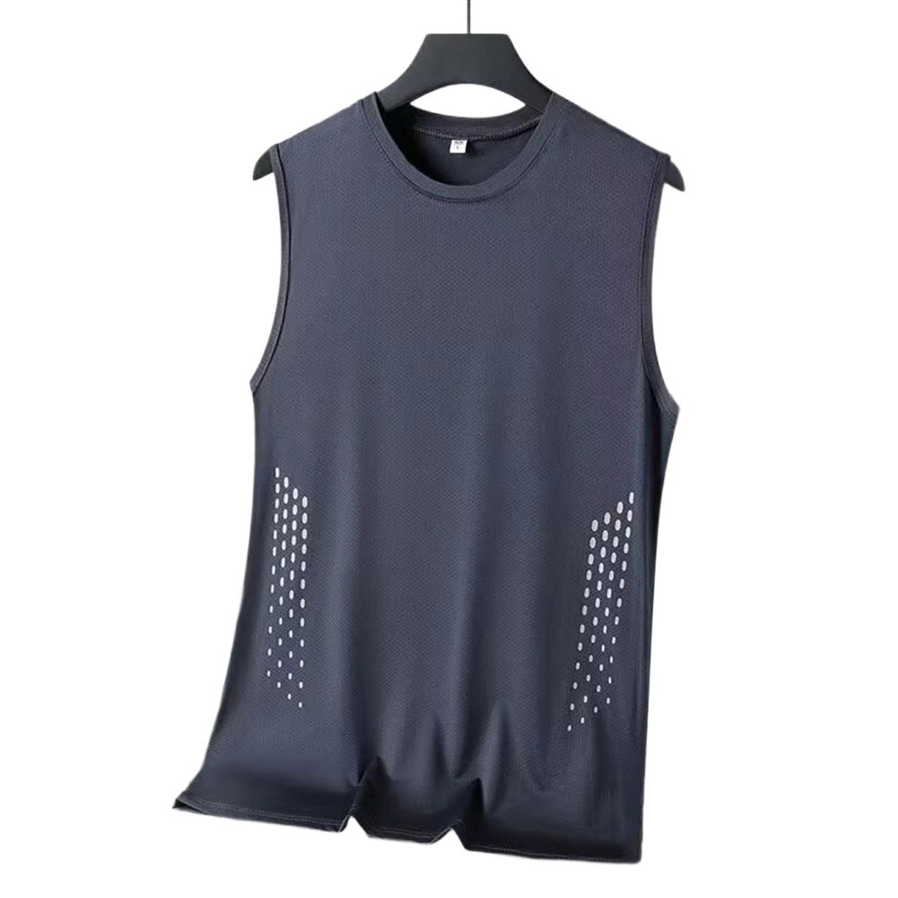 Fitness Apparel Men Tank Top Workout Muscle Shirt Casual Style Loose Fit