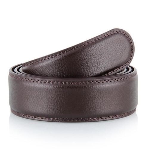 Fashion Men’s Automatic Real Leather Ratchet Belt Strap Jeans Waistband Gift