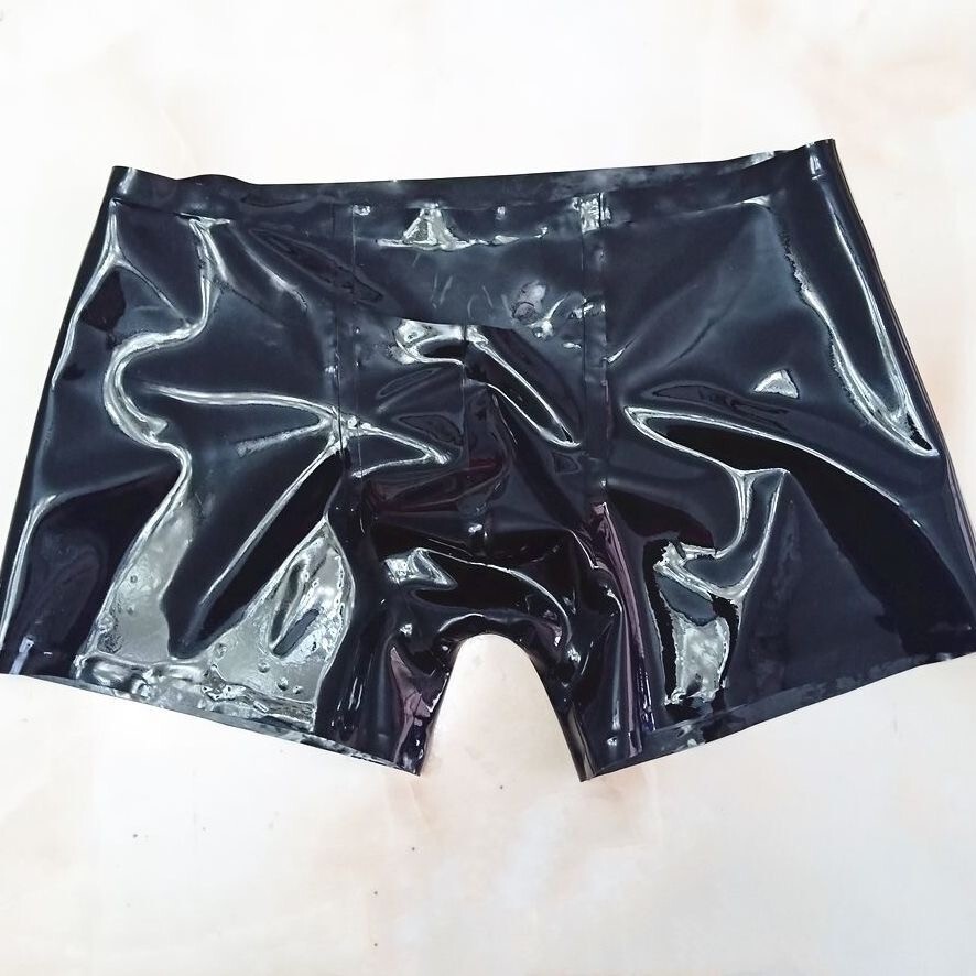 Latex Shorts Briefs for Men Handmade Rubber Underwear Fetish Costume BDSM 0.4mm