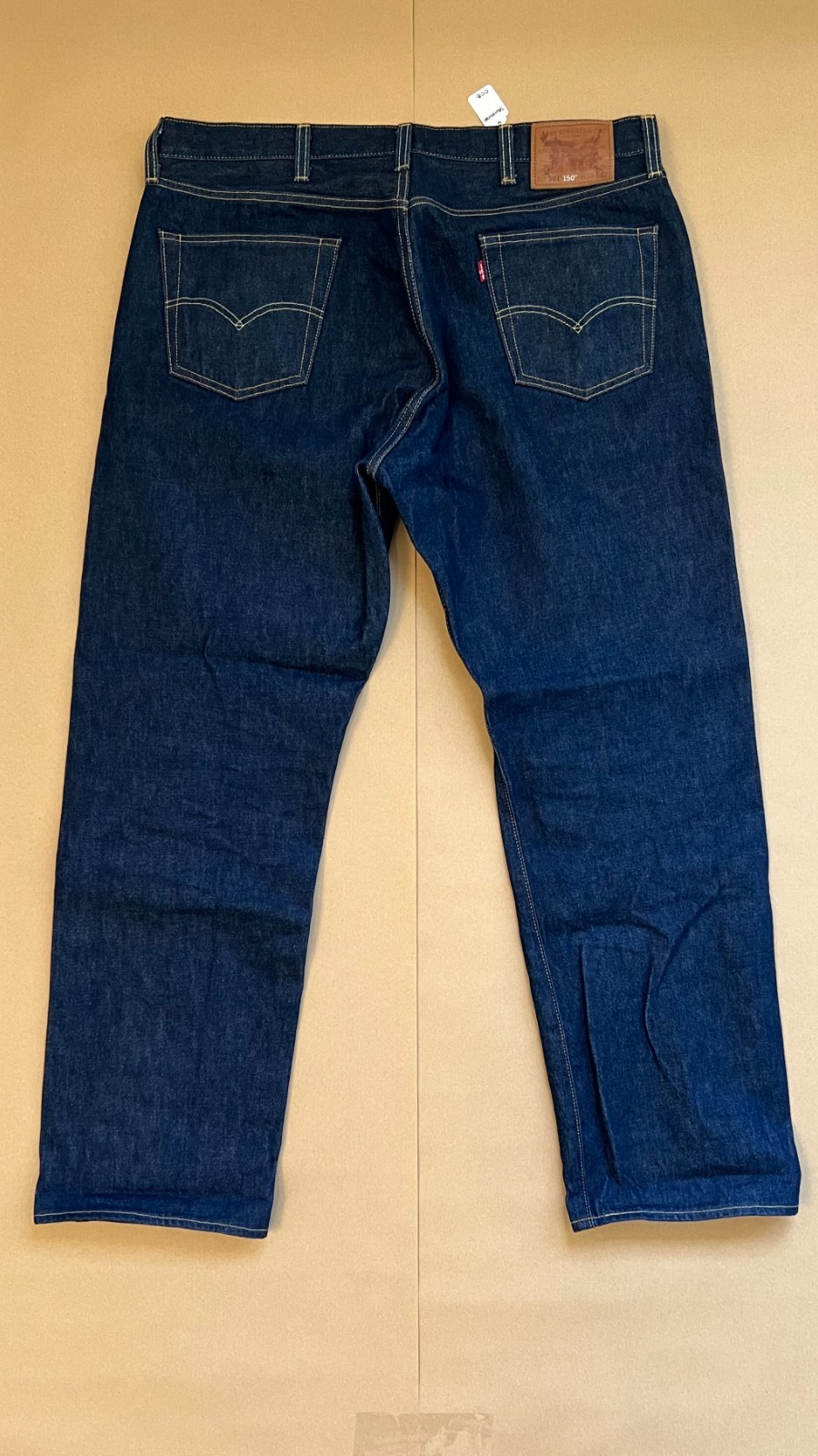 Levi’s 501 denim jeans, 150 Anniversary, Selvedge, Blue, 38W 34L tag (008)