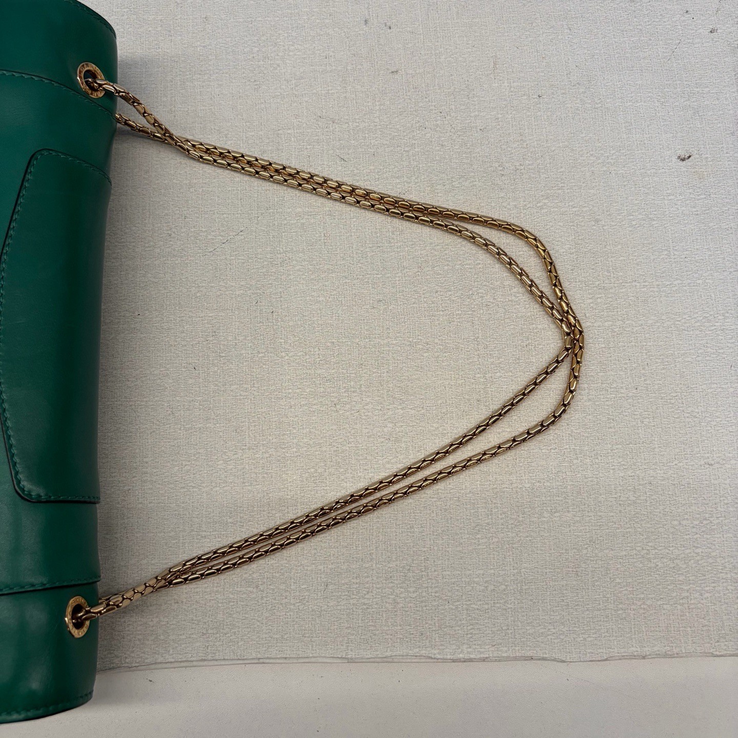 Bvlgari Pre-Owned Authentic Shoulder Bag Emerald 30*11*22cm