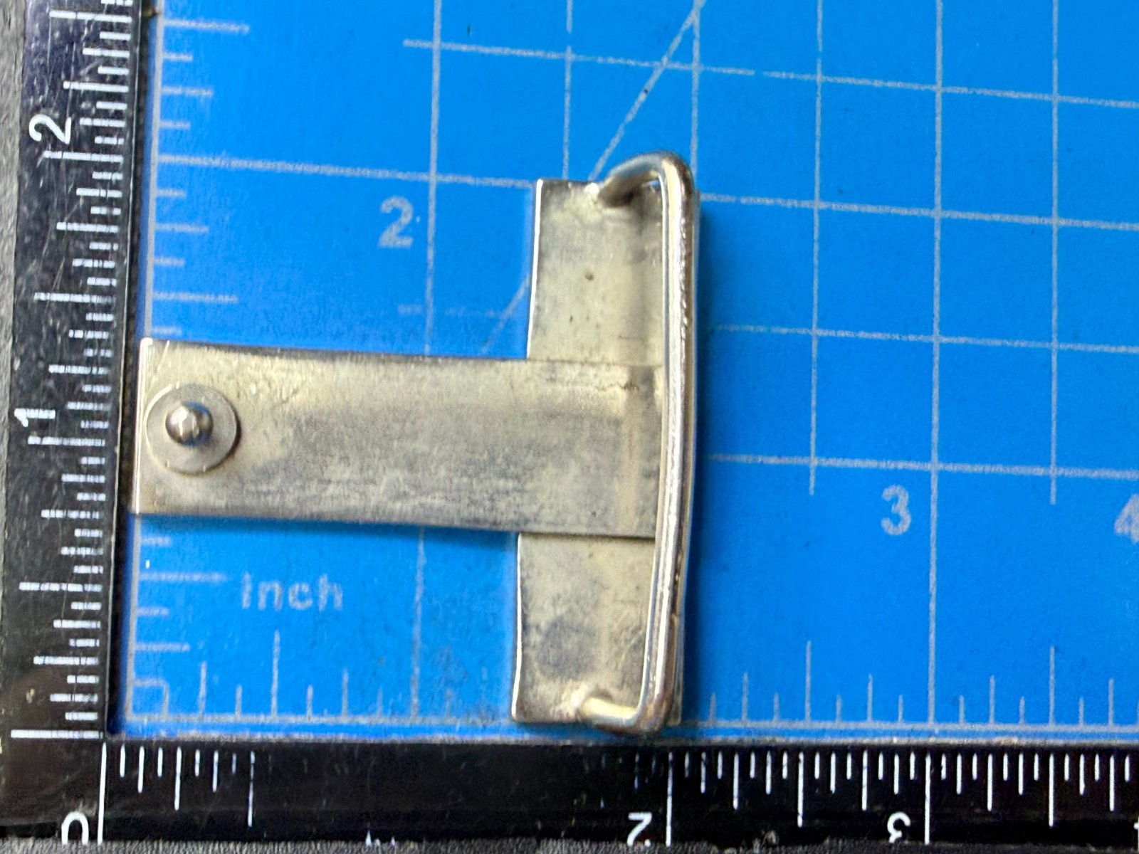 Cross Bar Metal Letter T Shaped Figural Cutout Unique Gold Color Belt Buckle