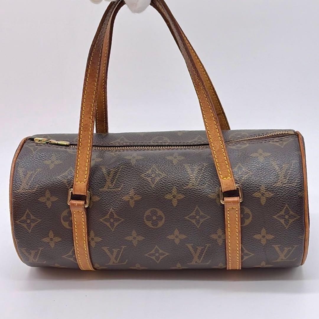Louis Vuitton Papillon Monogram Natural Leather Handbag