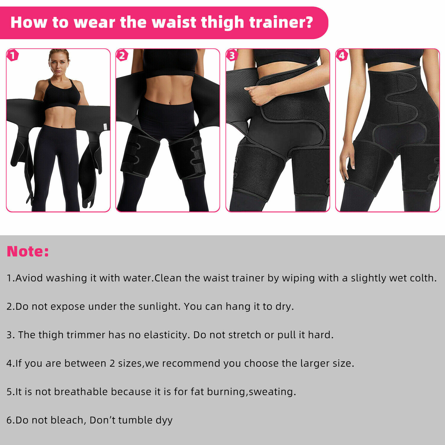 Waist Trainer, 3-in-1 Waist and Thigh Trimmer Butt Lifter Shapewear