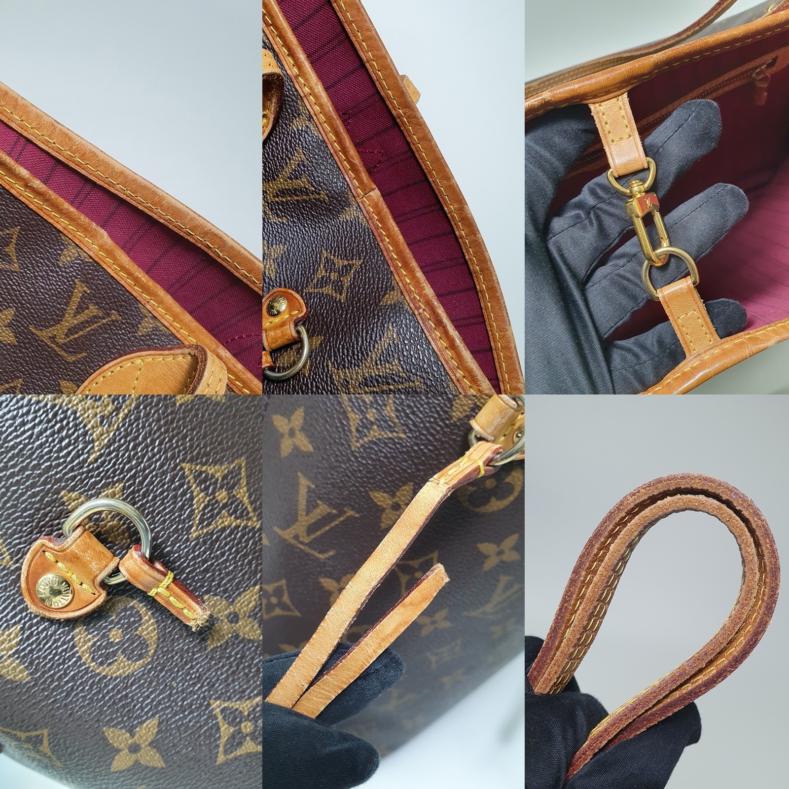 TARIFF FREE Authentic Louis Vuitton Neverfull MM Monogram M41177 Odor CLA750