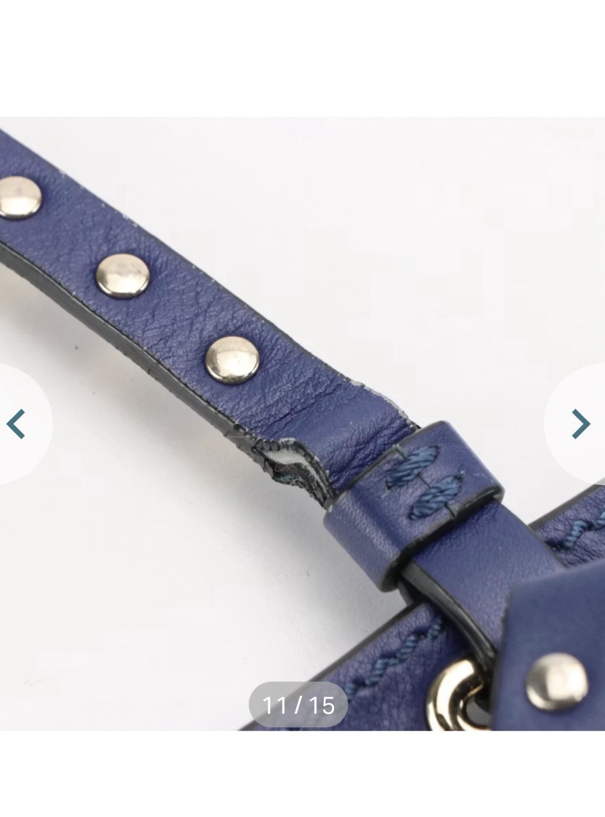 Valentino Garavani Rockstud Small Tote Blue leather spike, stud
