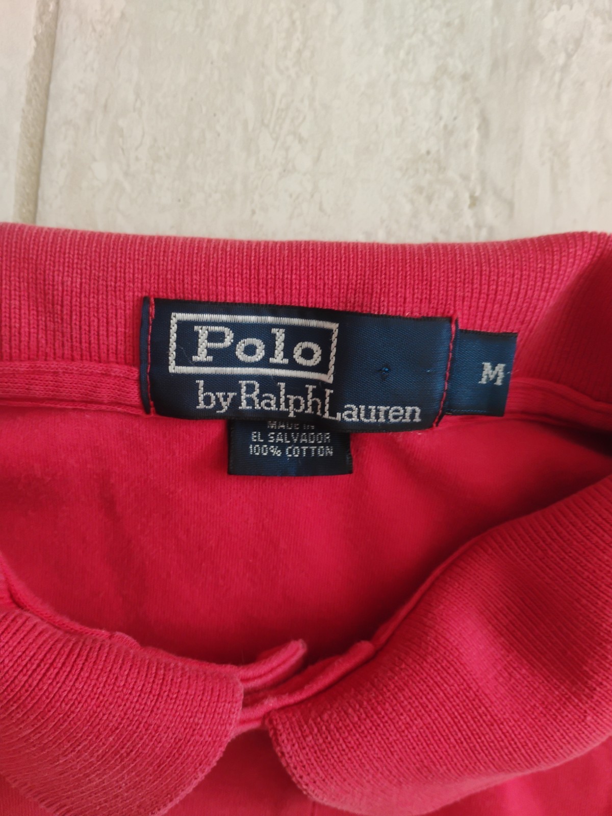 Polo Ralph Lauren Mens Medium Red Polo Shirt Short Sleeve Classic Pony Cotton