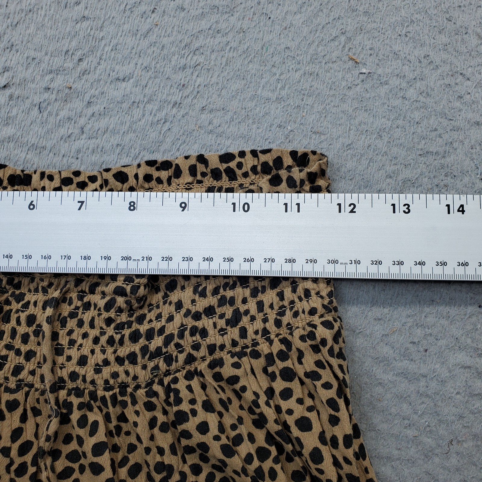 Aerie Lounge Pants Womens S Multi Animal Print Smocked Waist Tasseled Drawstring
