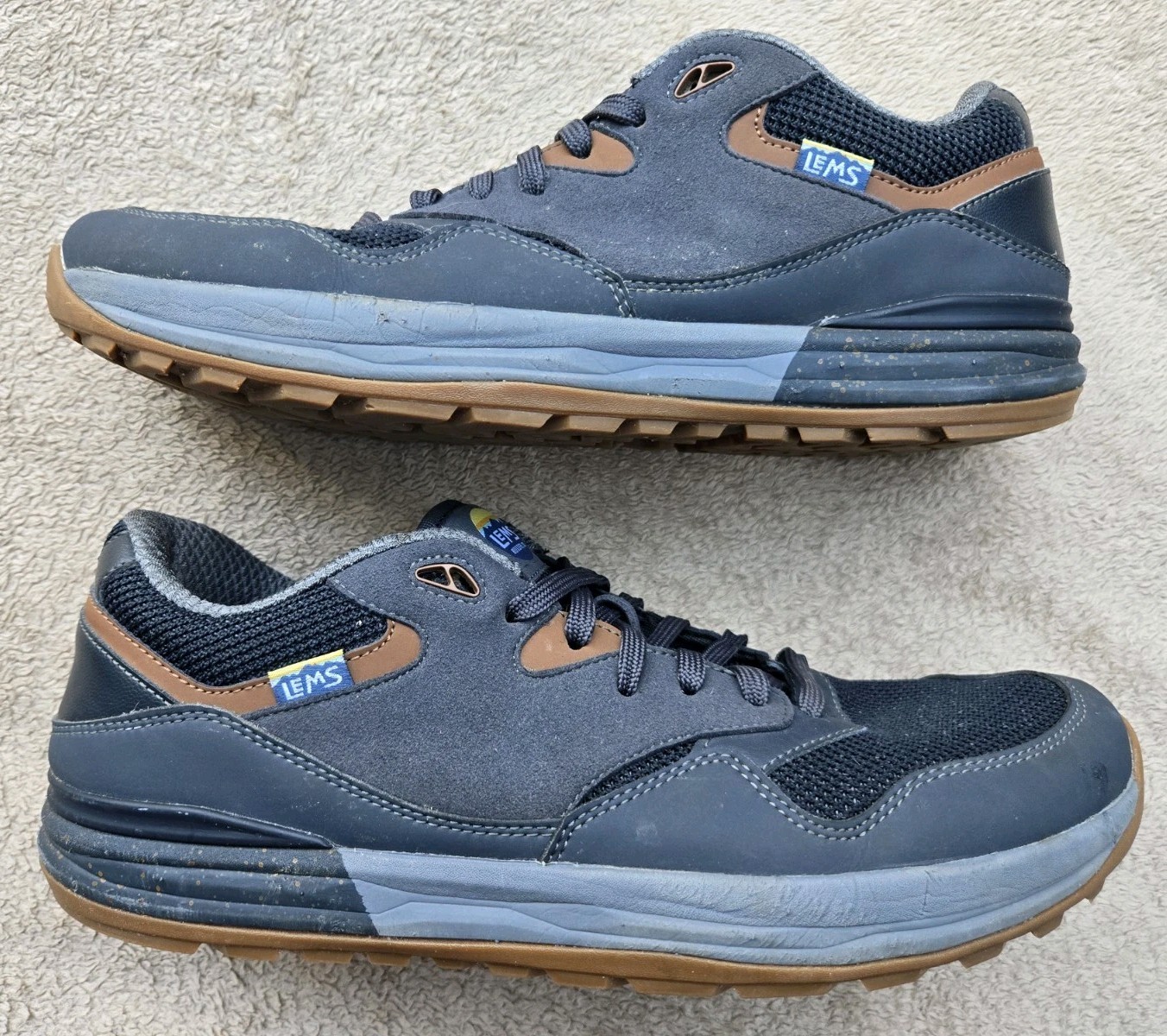 Lems Men’s Trailhead Shoe sz US Men’s 12.5D, Stormy Night