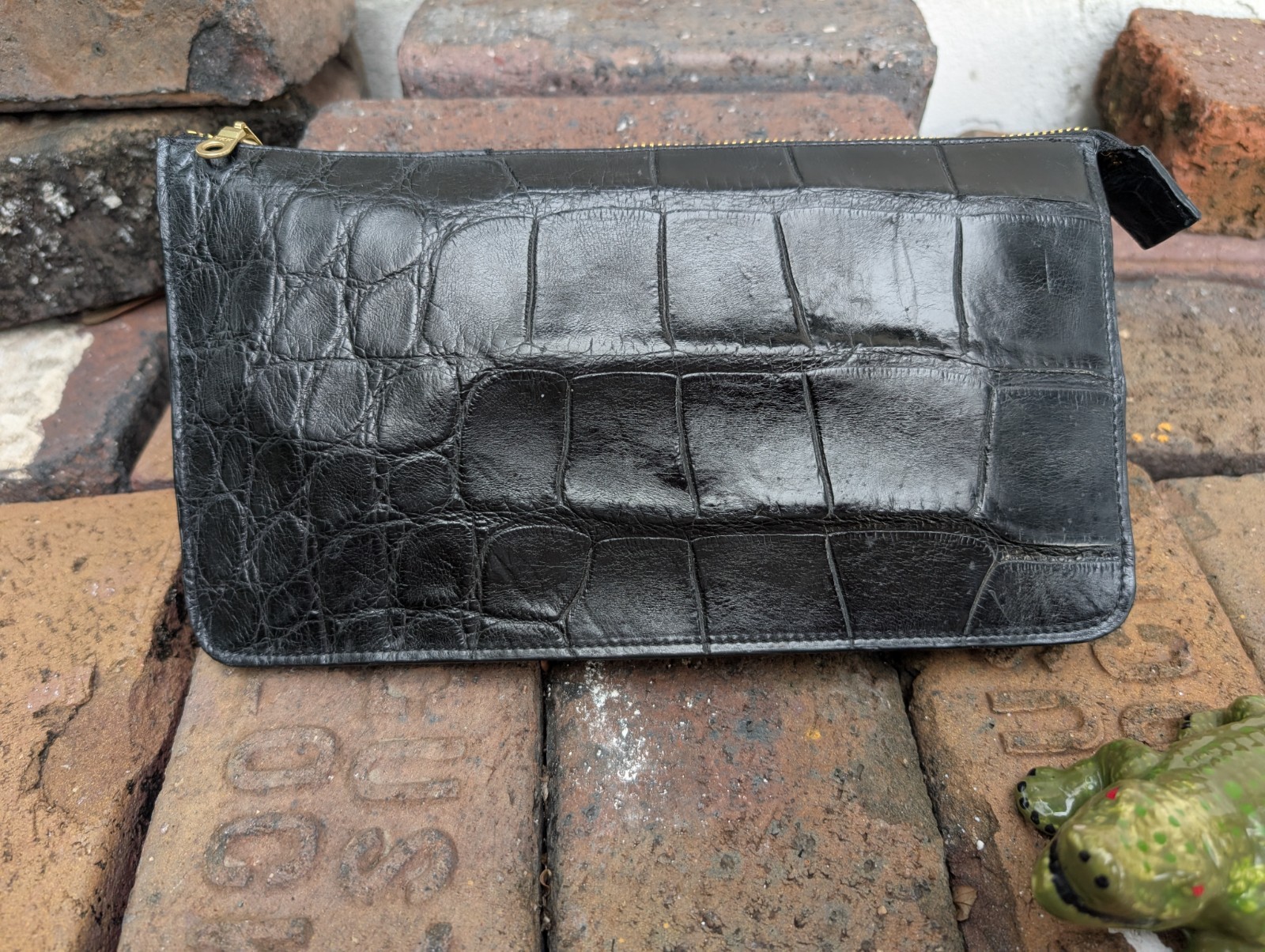 Wild Alligator Ladies Evening French Purse clutch gator leather SP26