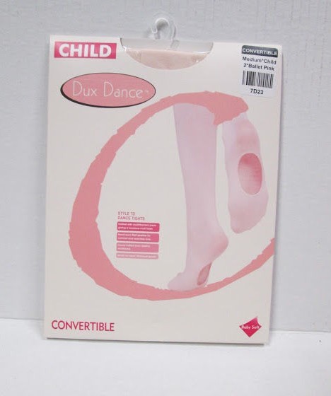 Ballet Tights Girls PINK Convertible Dance Transition Child Size TC SC MC LC