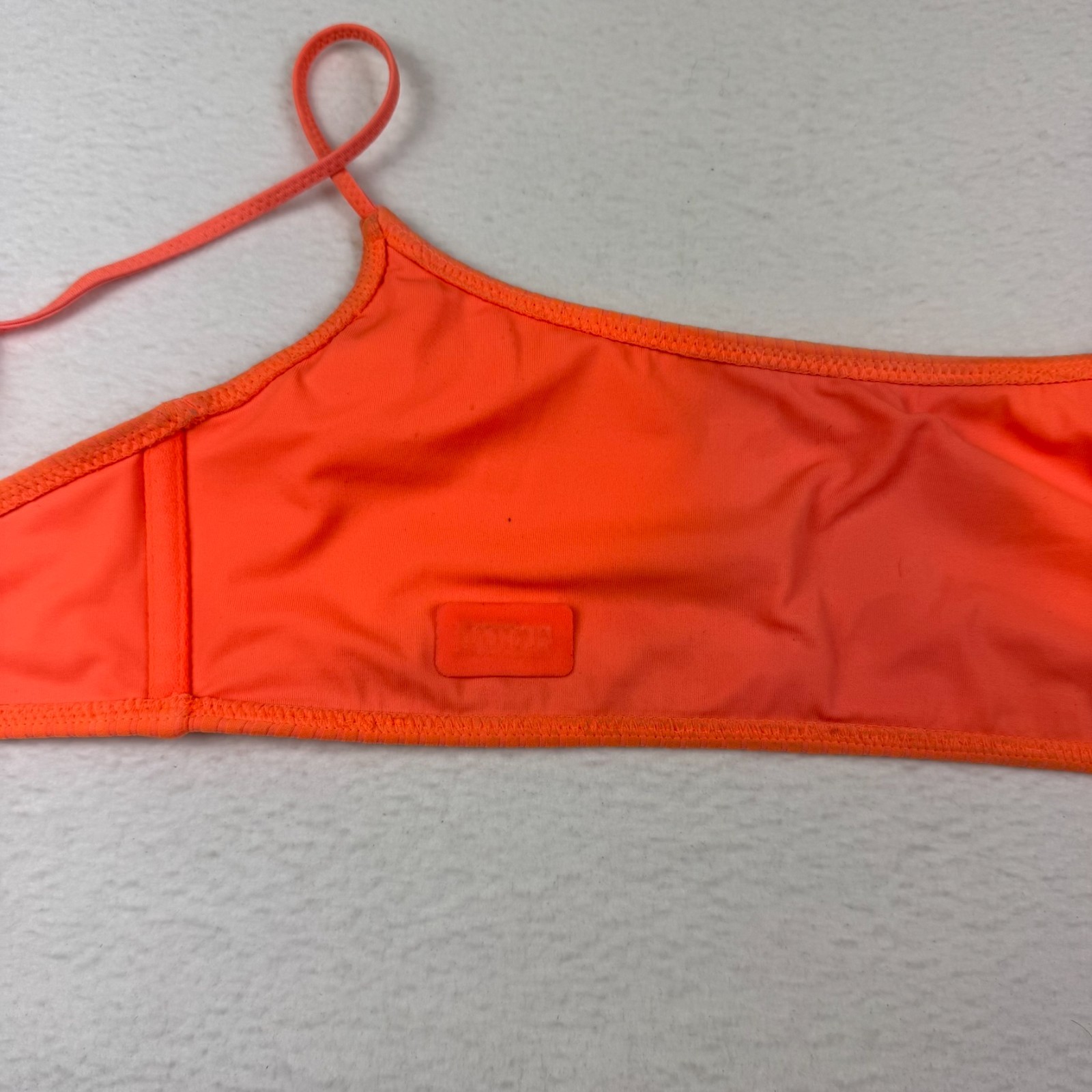 Triangl Bikini Top Women’s Size Medium Orange Adjustable Staps