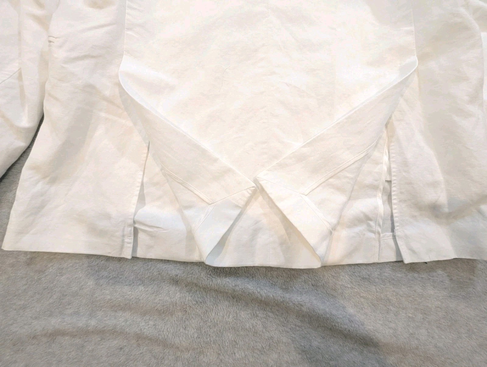 Baird McNutt Murano White Linen Blend Blazer Jacket Mens LT Doublebreasted