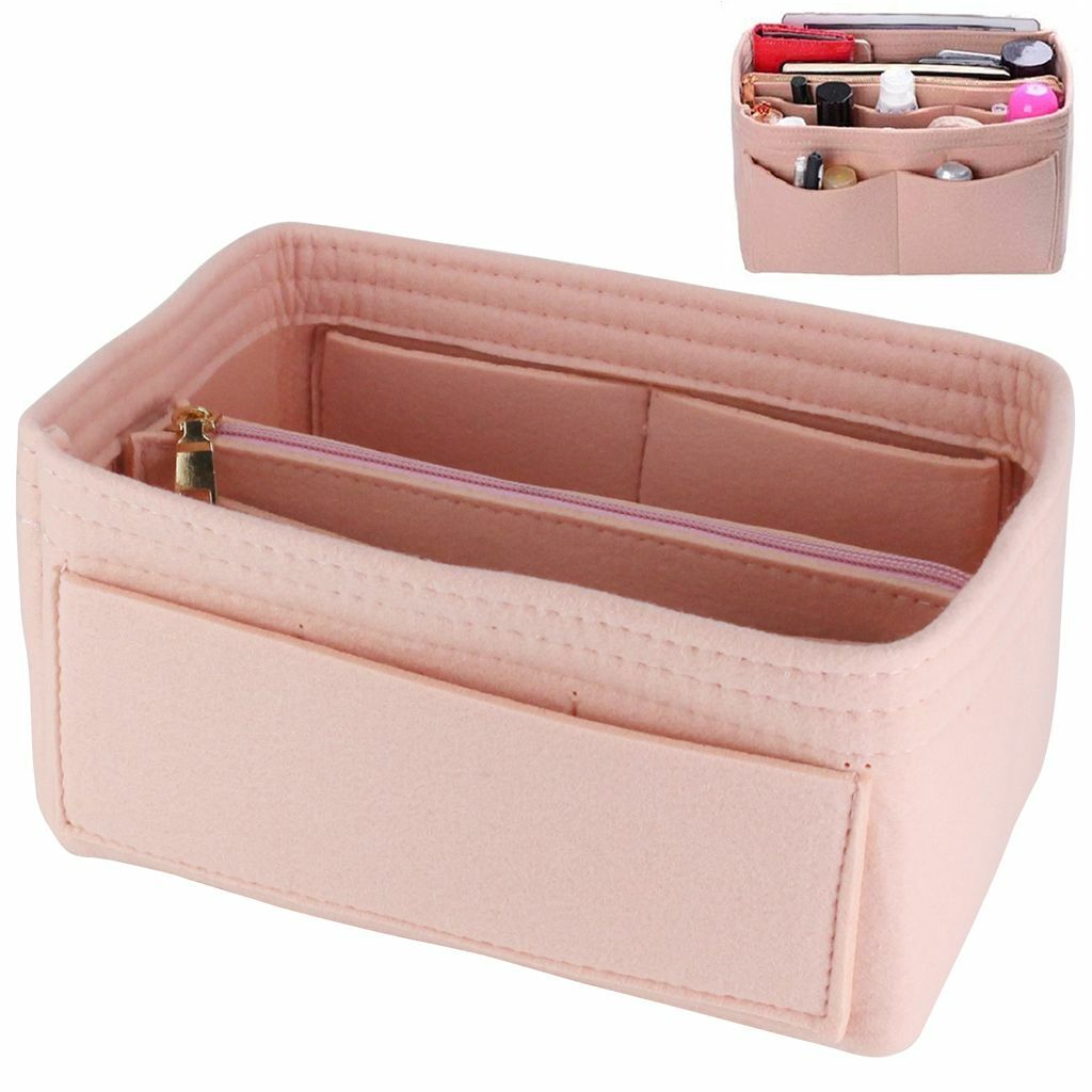 Felt Purse Handbag Organizer Insert Multi pocket Storage Tote Shaper Liner Bag