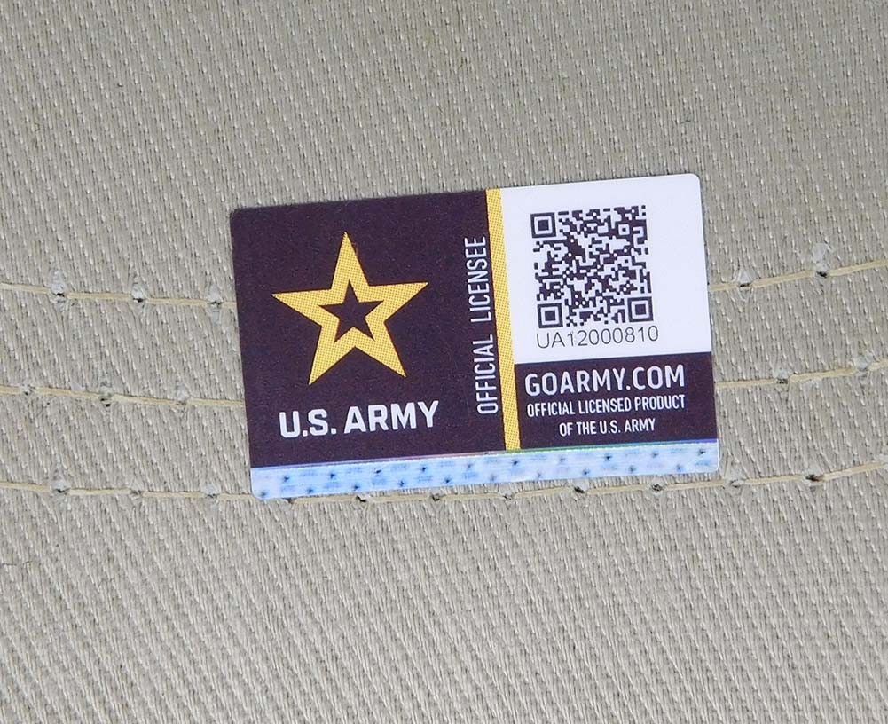 U.S. Army Retired Khaki Cotton Adjustable Embroidered Cap Hat – Licensed