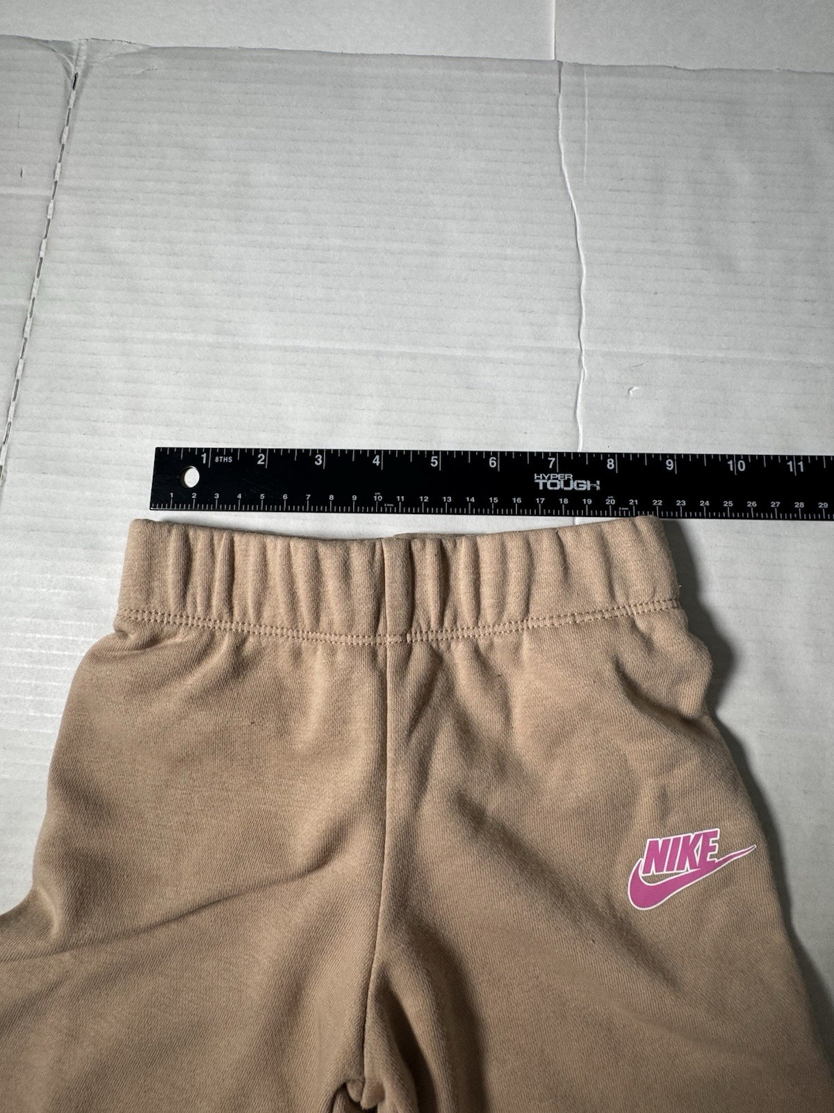 Pre Owned Excellent Nike Flare Sweatpants Printed Brown Tan Toddler Girl Size 2T