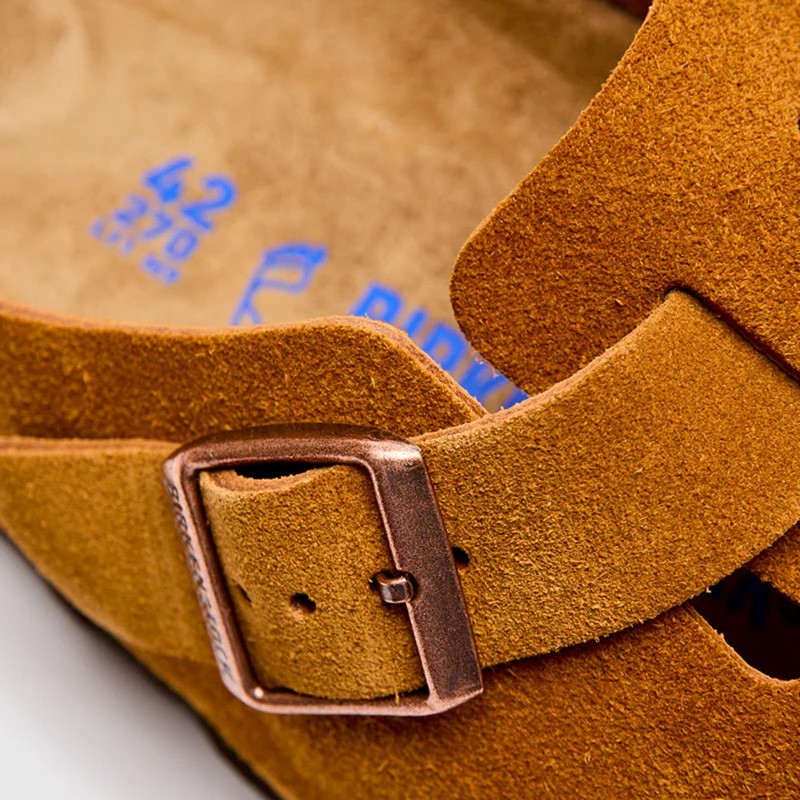 Birkenstock Boston Soft Footbed Suede Leather Mink Unisex Shoes Select Size