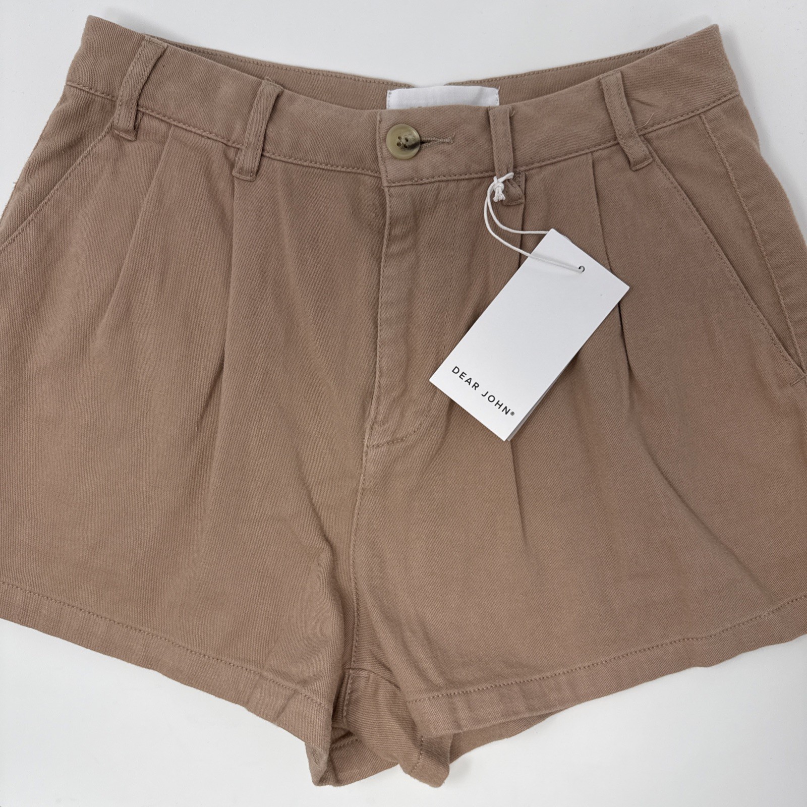 Dear John Women’s Mauve Pleated Shorts Size 26 NEW