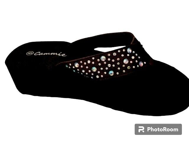 NEW Q9-JEWELS SOFT MEMORY FOAM FOOT BED COMFORT SANDAL ALL DAY COMFORT