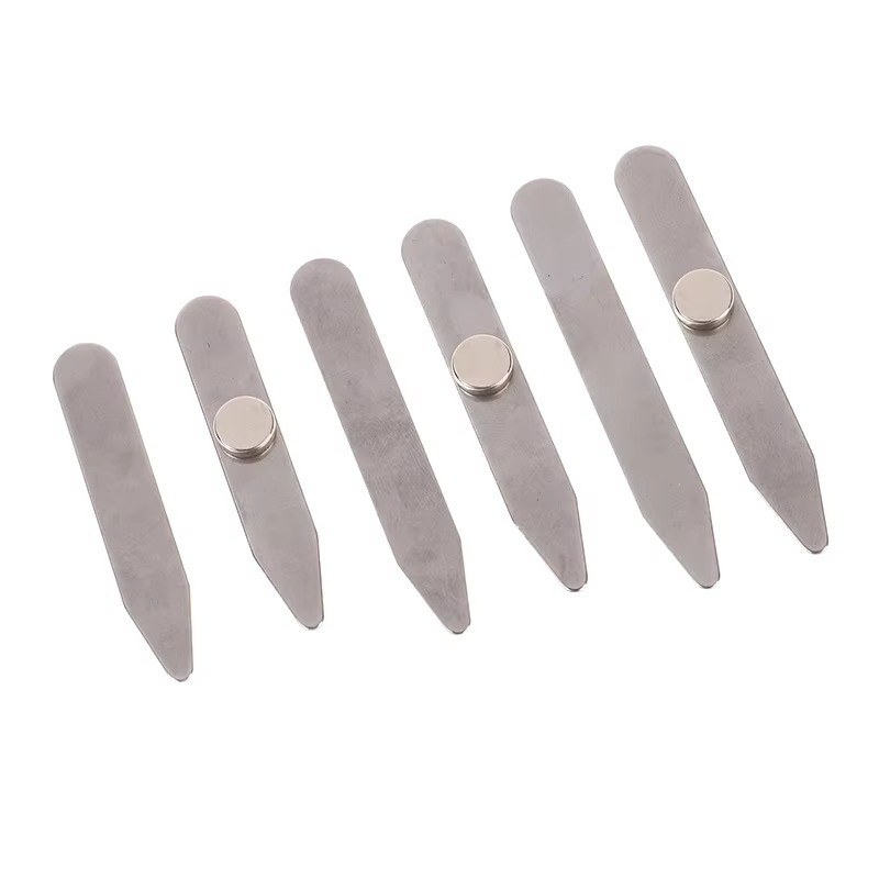 3 Size Metal Collar Stays Set Stainless Steel Shirt Collar Stiffeners Support