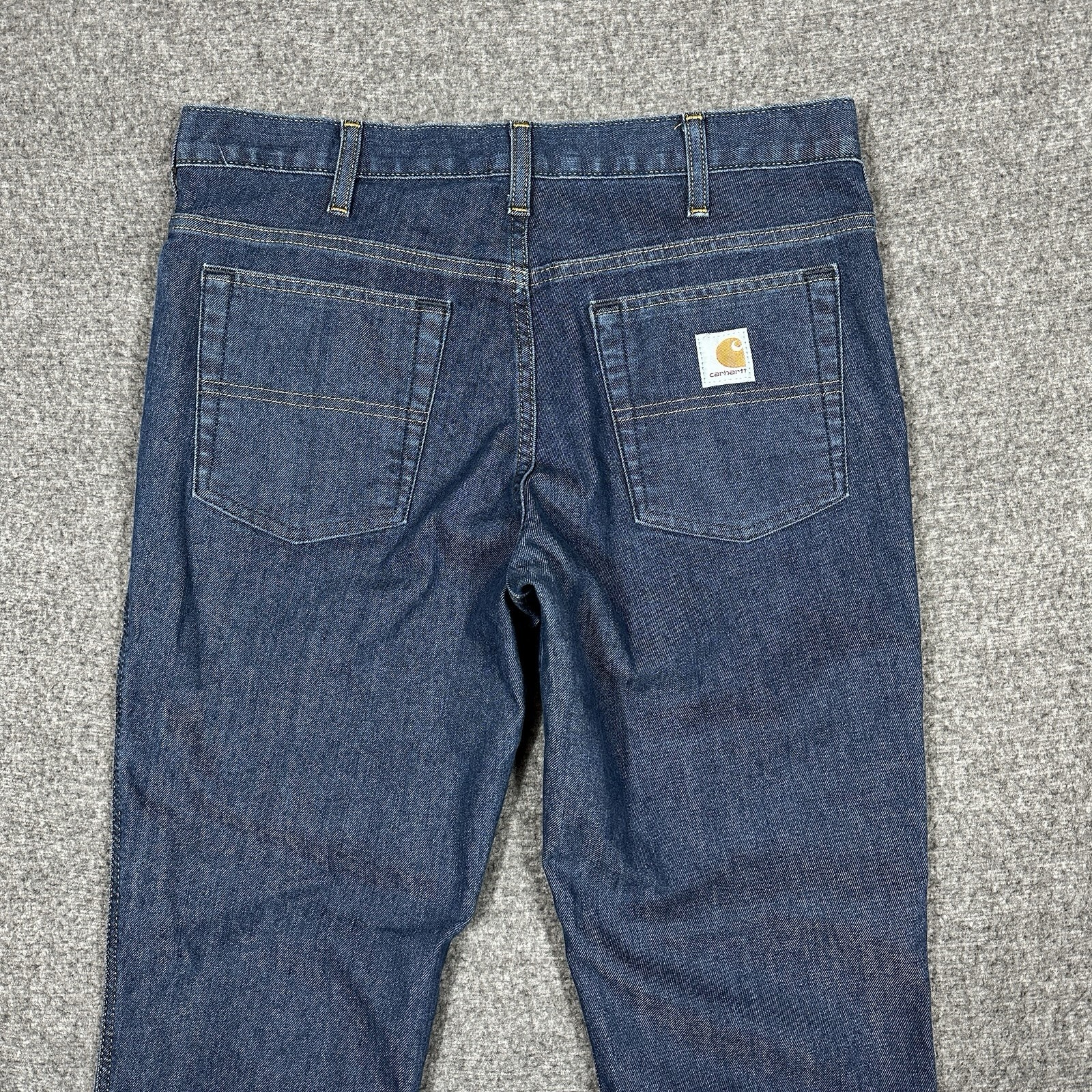 Carhartt Jeans Women’s Relaxed Fit Dark Wash Work Blue Size 6 Reg 393-83 New