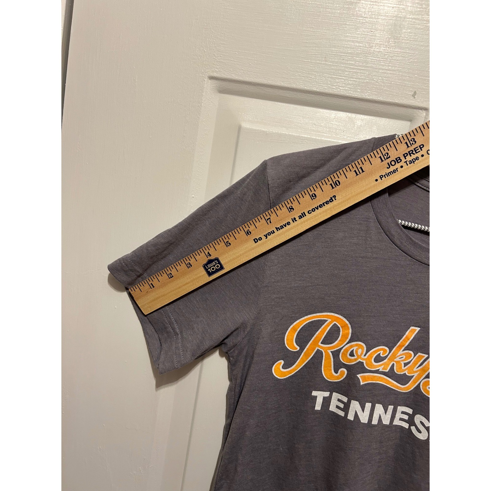Bella Canvas Rocky Top Tennessee Graphic T-Shirt Gray Short Sleeve Small